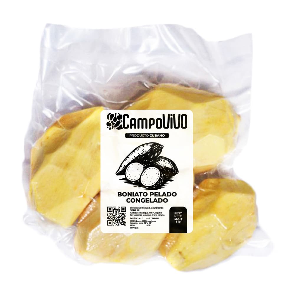 Boniato pelado congelado Campo Vivo (454 g / 1 lb) - Imagen 1