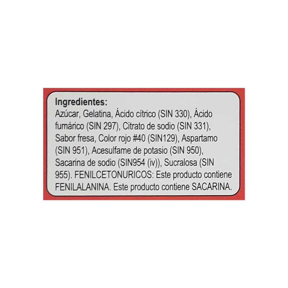 Gelatina sabor fresa Nutrimeals (120 g / 4.23 oz) - Miniatura 3
