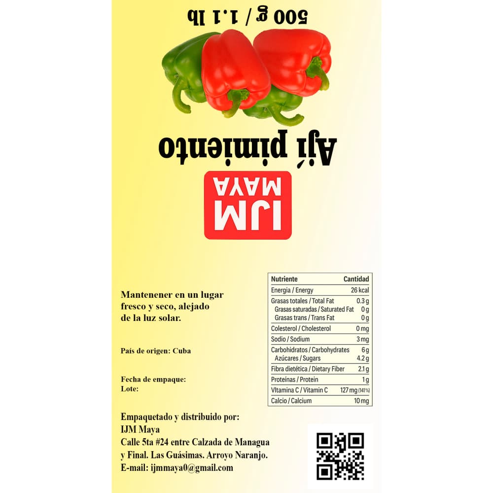 Ají pimiento IJM Maya (500 g / 1.1 lb) - Miniatura 4