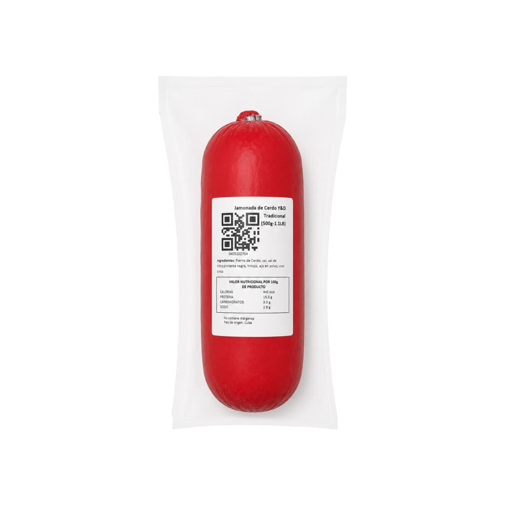 Jamonada de cerdo Tradicional Y&D Ricos (500 g / 1.1 lb) - Miniatura 3