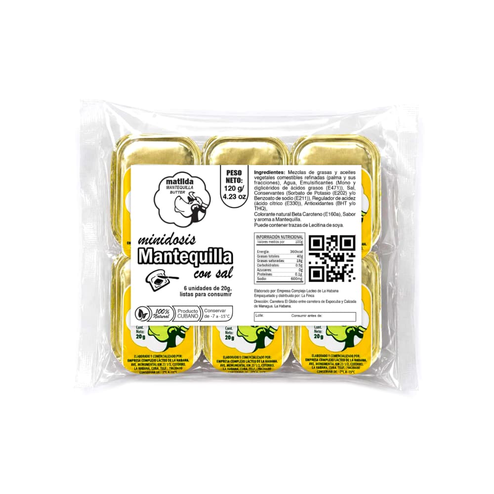 Mantequilla con sal Matilda (6 x 20 g / 4.23 oz) - Miniatura 1