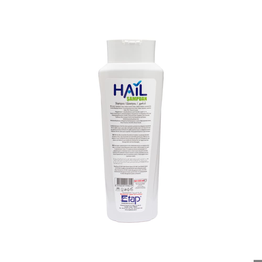 Champú con aceite de oliva y aloe vera para cabello normal Hail (600 ml) - Miniatura 3