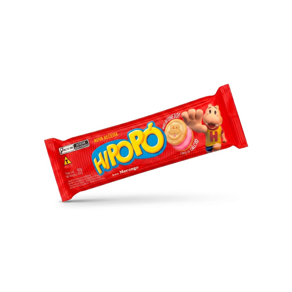 Galletas rellenas sabor fresa Hipopó (12 x 80 g / 2.82 oz) - Miniatura 4