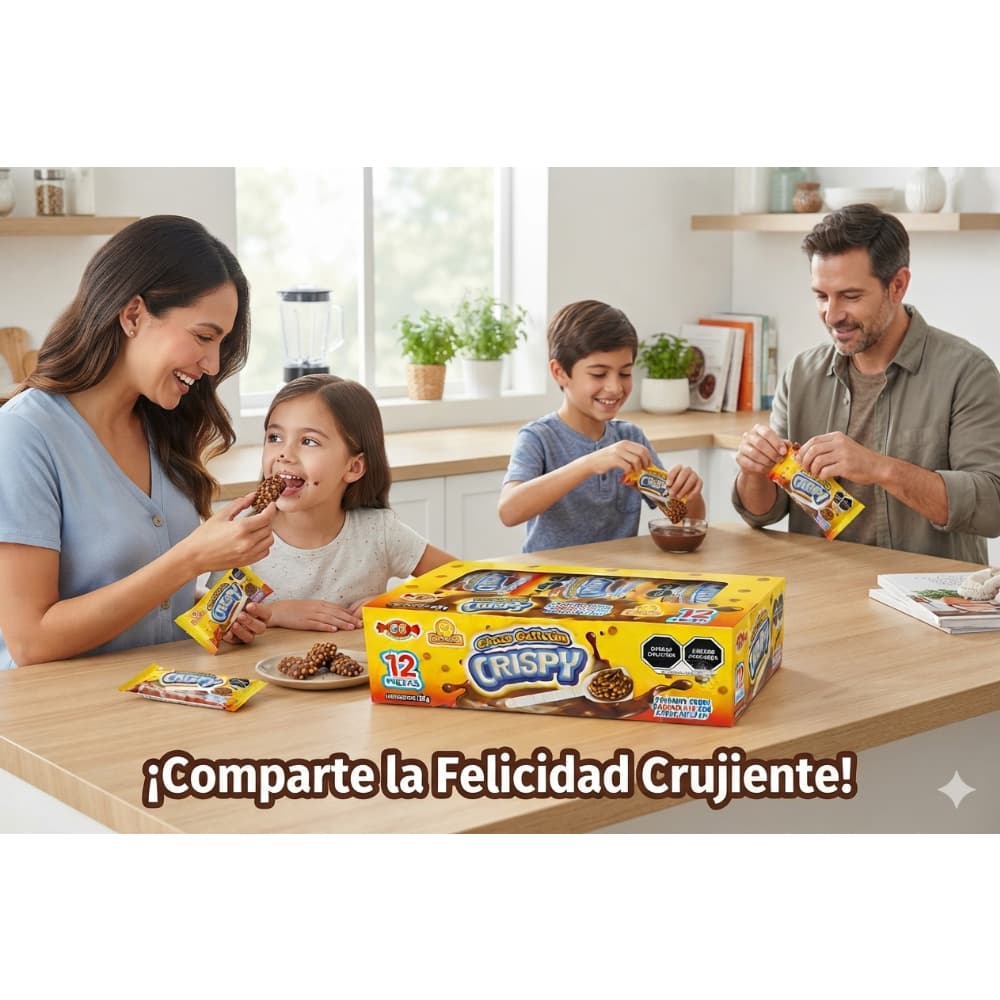 Golosina sabor a chocolate con arroz inflado Choco Galletín Crispy Las Delicias (120 g / 4.23 oz) - Miniatura 5