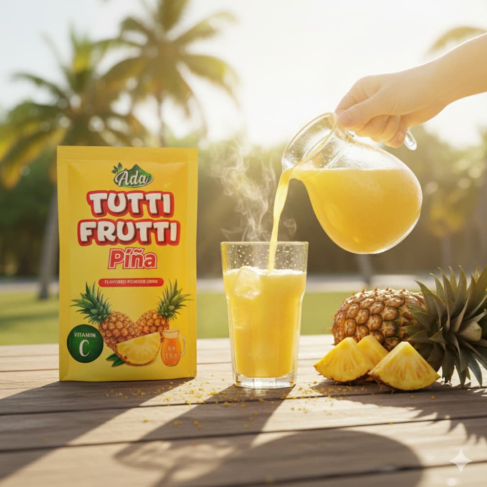 Refresco instantáneo sabor piña Tutti Frutti Ada (24 x 6 g) - Miniatura 4