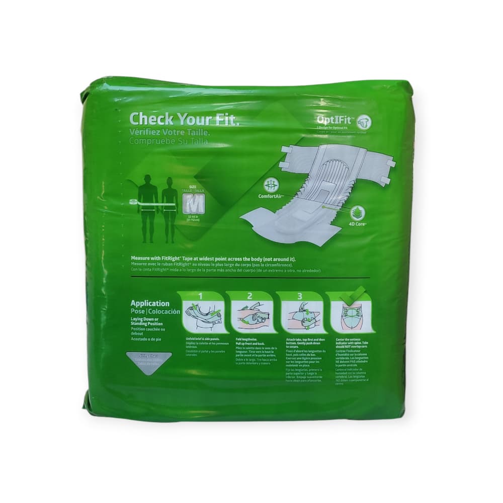 Culeros desechables para adultos talla M Fit Right (20 U) - Miniatura 3