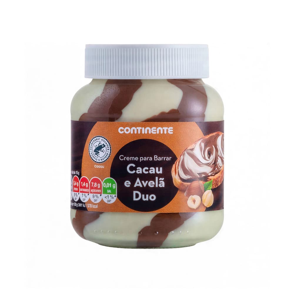 Crema de cacao y avellana dúo Continente (400 g / 14.1 oz) - Miniatura 1