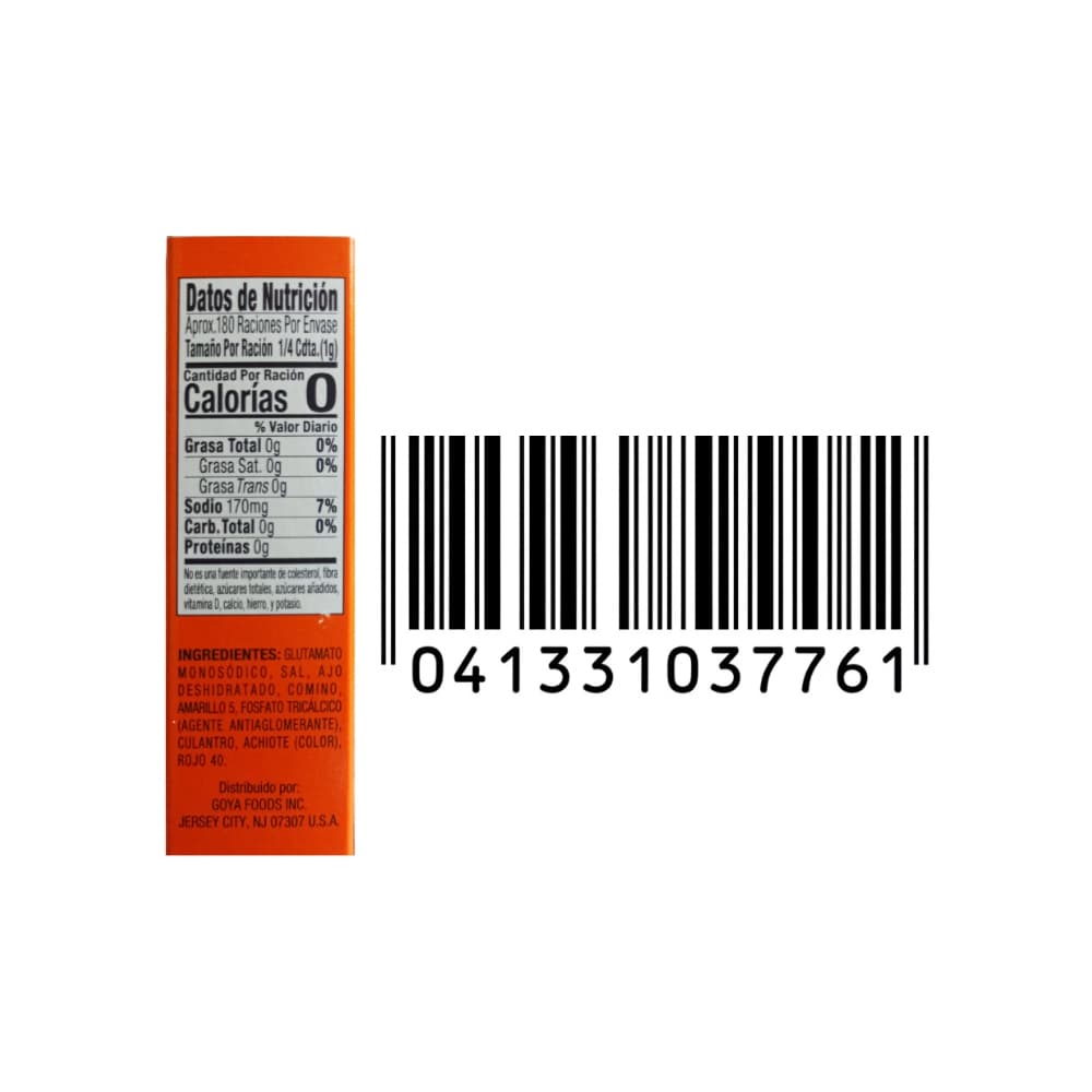 Sazón con culantro y achiote Goya (180 g / 6.34 oz) - Miniatura 8