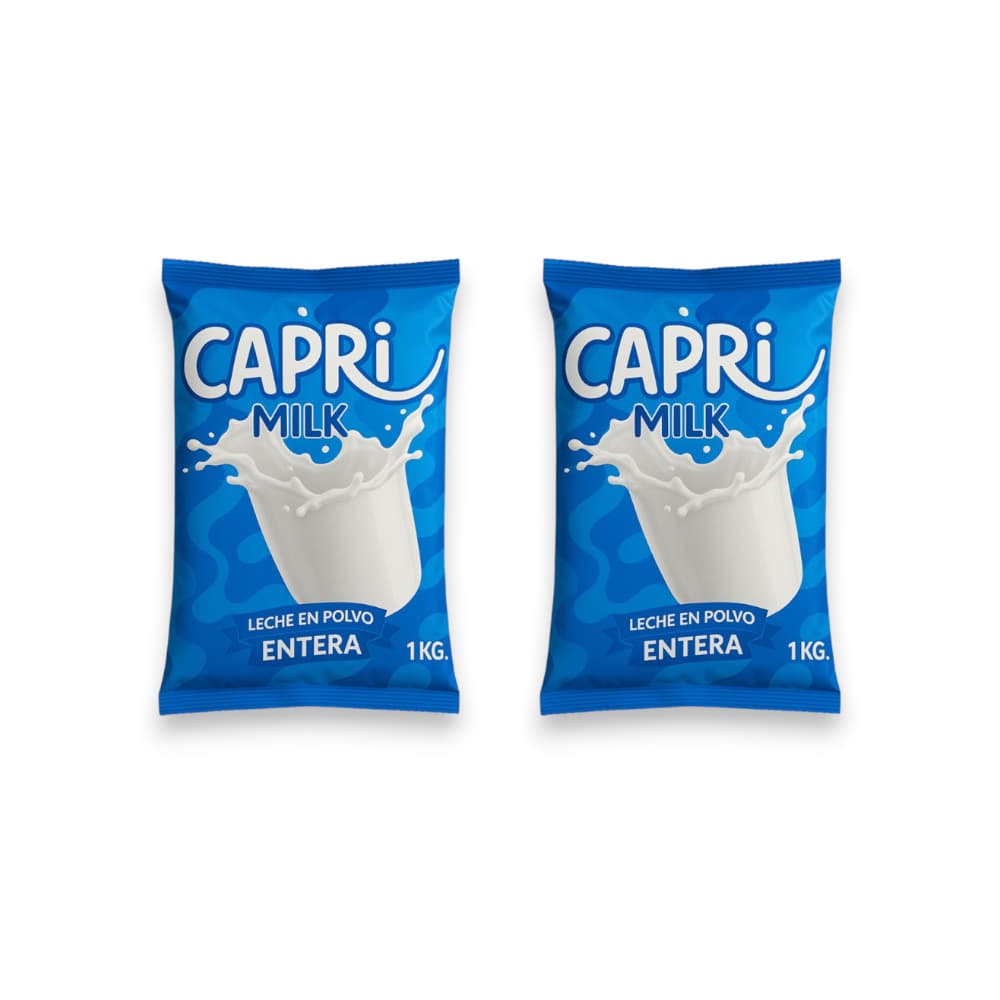 Leche en polvo entera Capri (2 x 1 kg / 2.2 lb) - Imagen 1