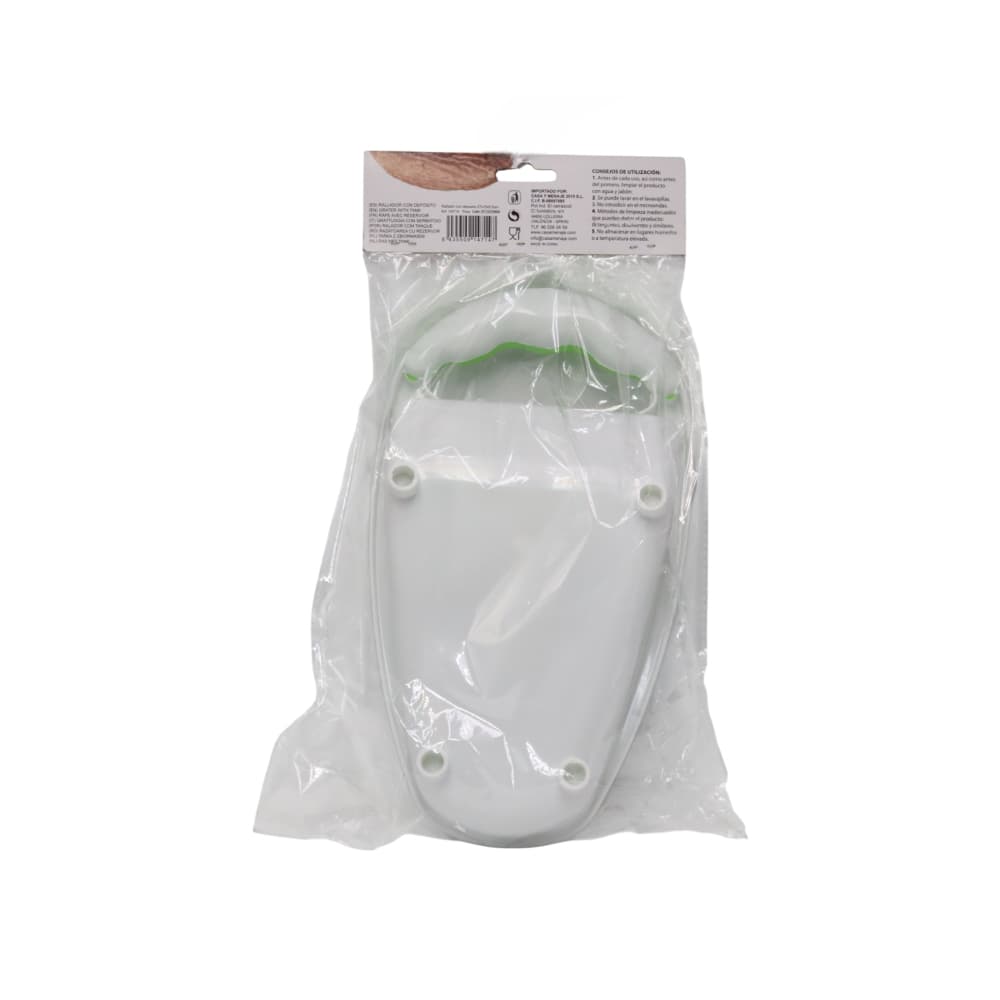 Rallador con recipiente con mango color verde 27 cm x 15 cm Casa y Menaje - Miniatura 4