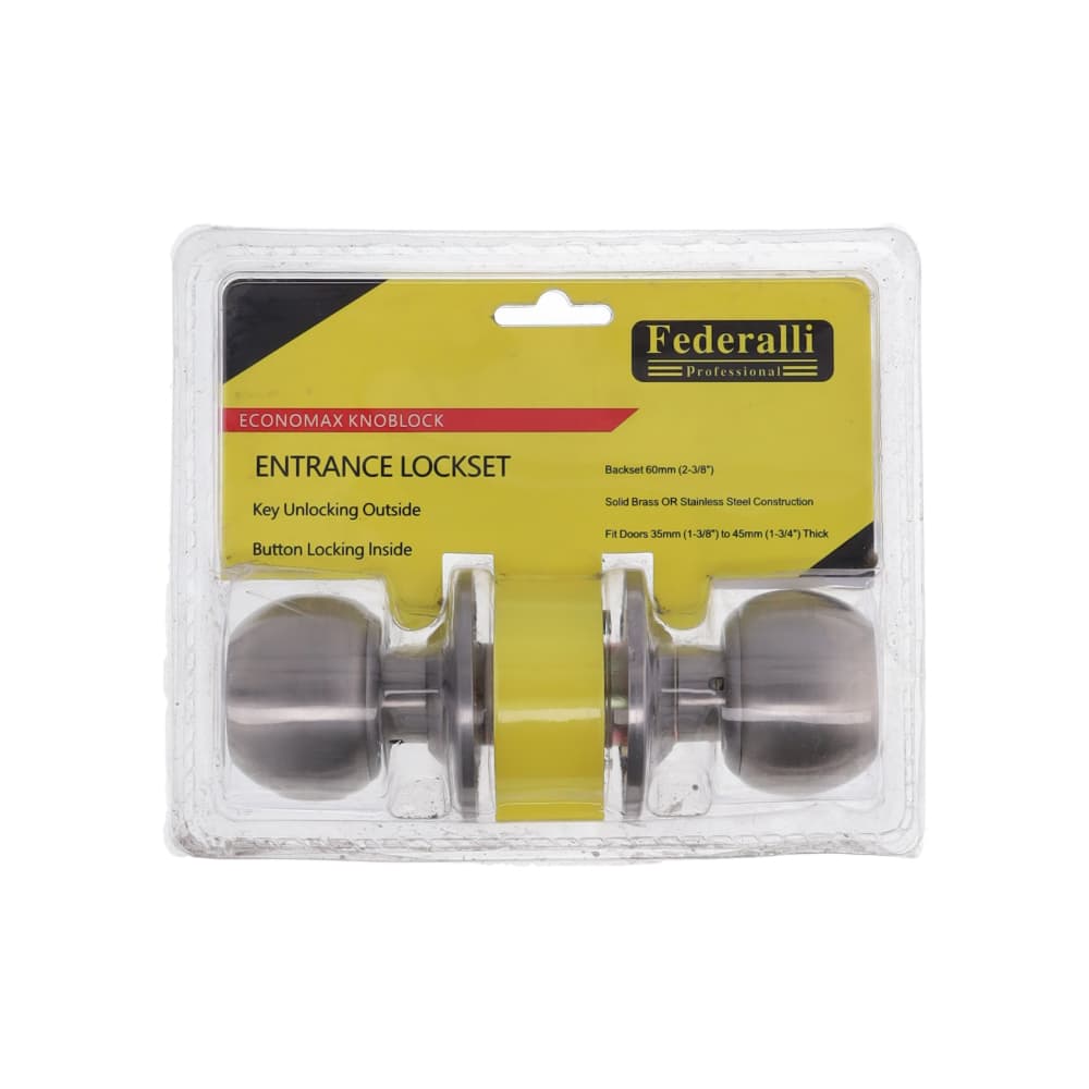 Cerradura de entrada economax knoblock Federalli - Miniatura 4