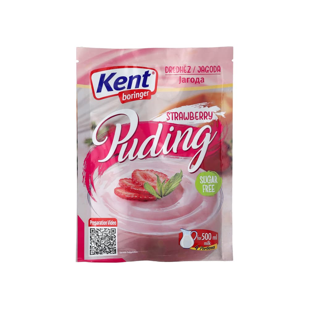 Natilla sabor fresa Kent boringer (40 g / 1.41 oz) - Imagen 1