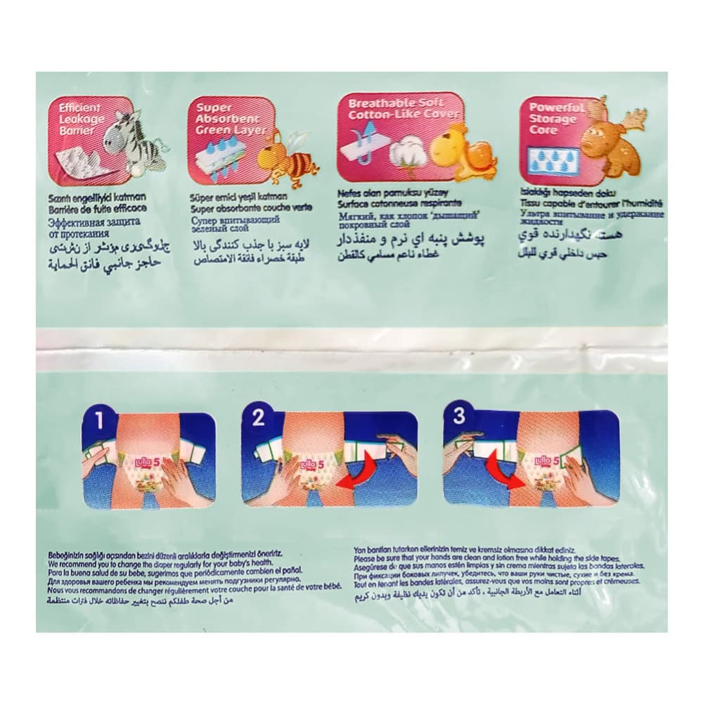 Pañales desechables - culeros - para bebé etapa 5 Lulla Baby Junior (5 x 26 U) - Miniatura 3