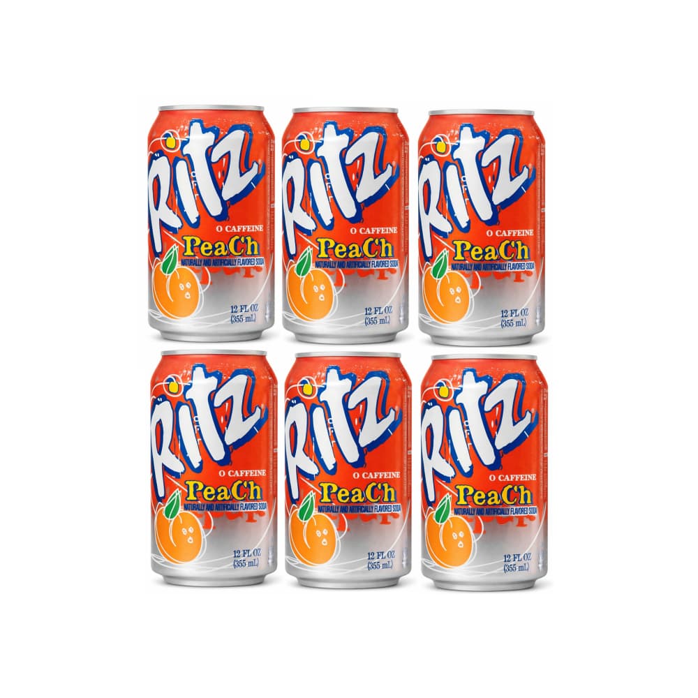 Refresco gaseado sabor melocotón Ritz (6 x 355 ml) - Miniatura 1