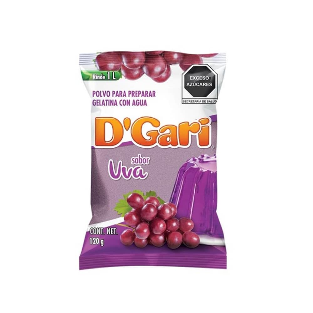 Gelatina sabor uva D'Gari (120 g / 4.2 oz) - Miniatura 2