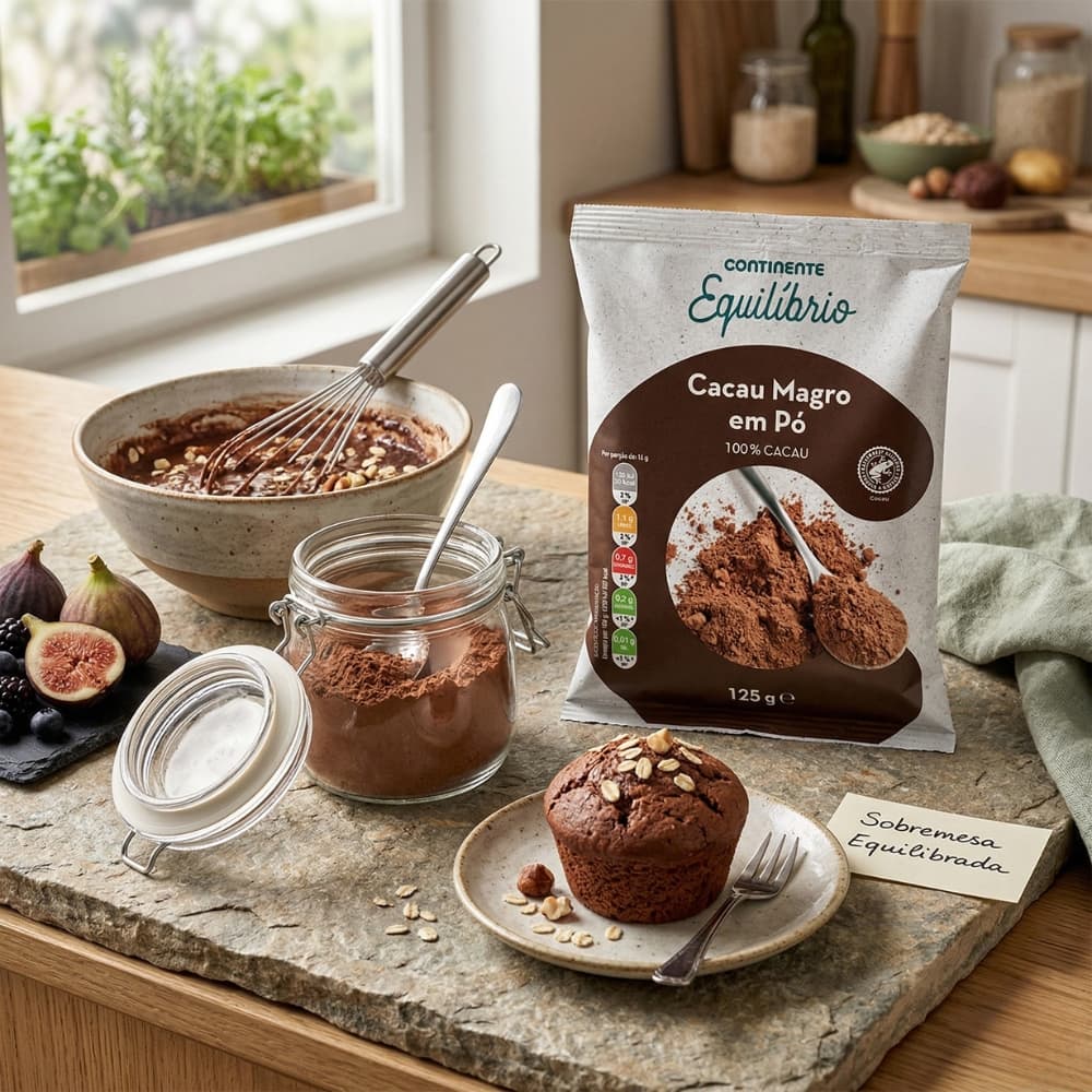 Cacao en polvo bajo en grasa Continente Equilíbrio (125 g / 4.41 oz) - Miniatura 3