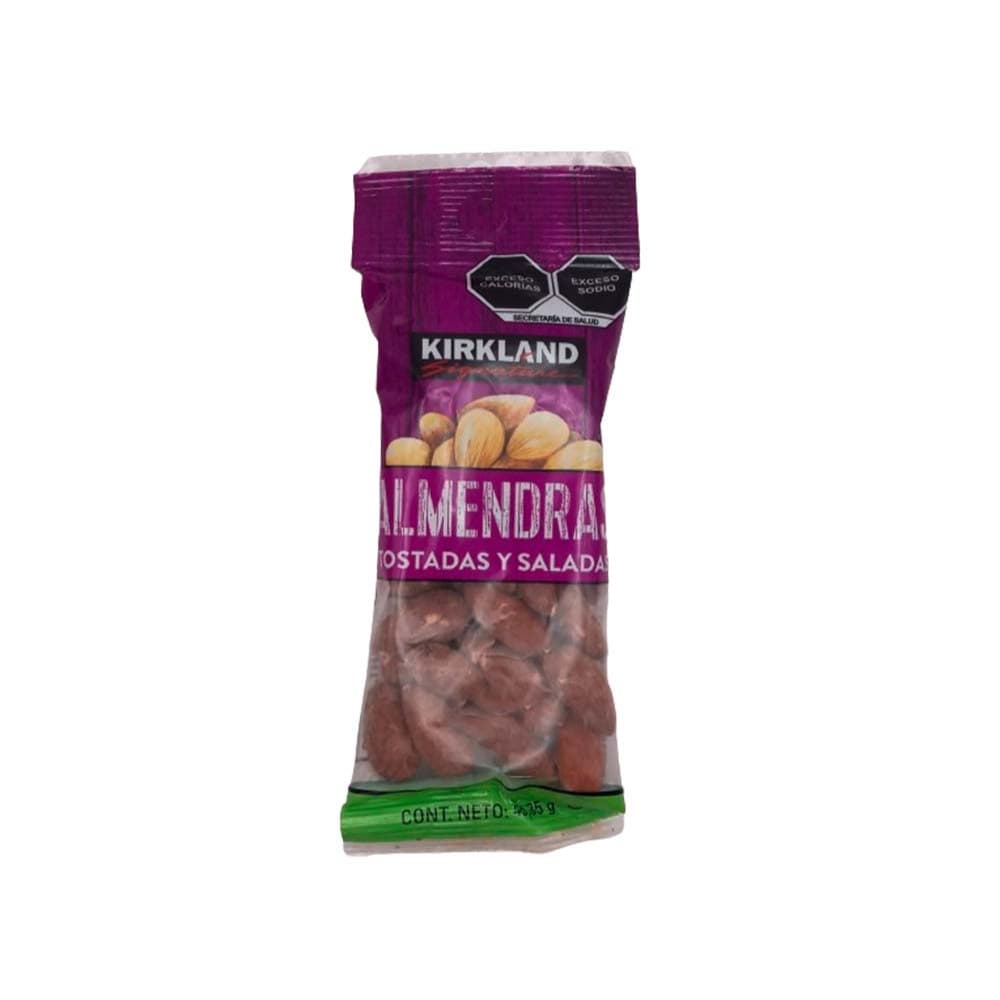 Almendras tostadas y saladas Kirkland (45.35 g / 1.59 oz) - Miniatura 1