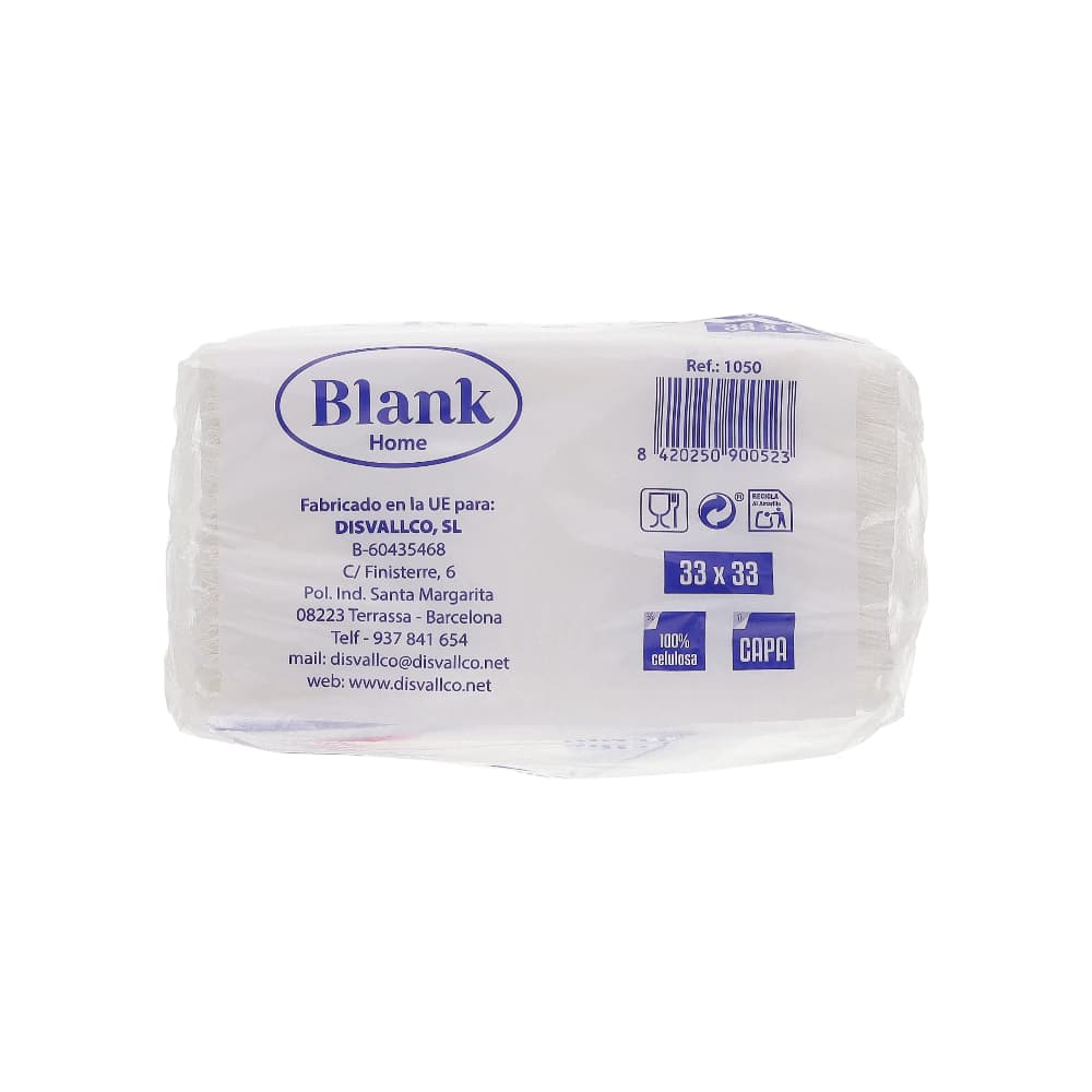 Servilletas de papel de máxima suavidad 33x33 cm, Blank Home (100 U) - Miniatura 2