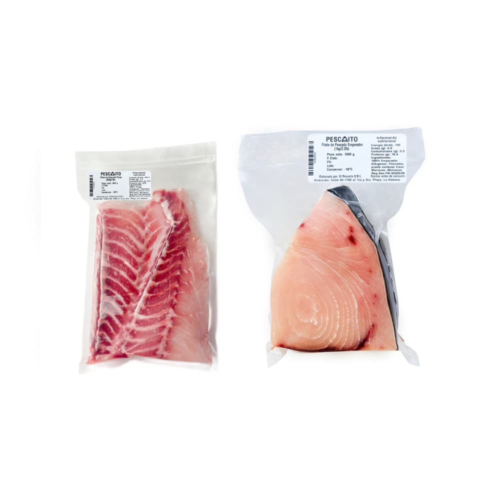 Filete de pescado emperador + Filete de pescado pargo - Imagen 1