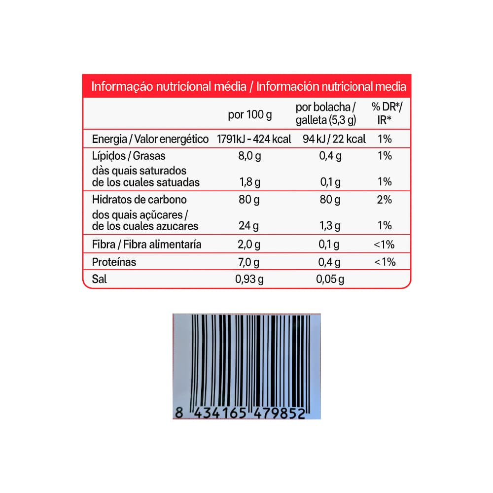 Galletas maría Cuétara (800 g / 1.76 lb) - Miniatura 3