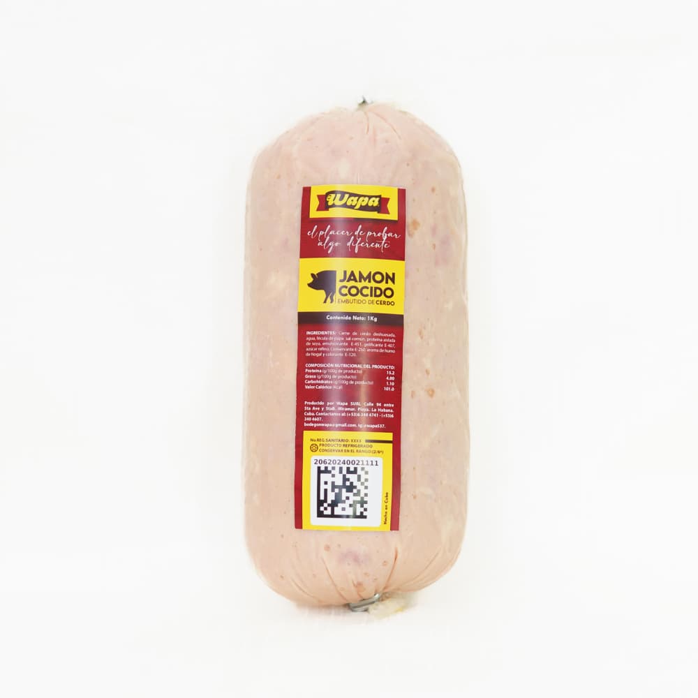 Jamón cocido Wapa (1 kg / 2.2 lb) - Imagen 1