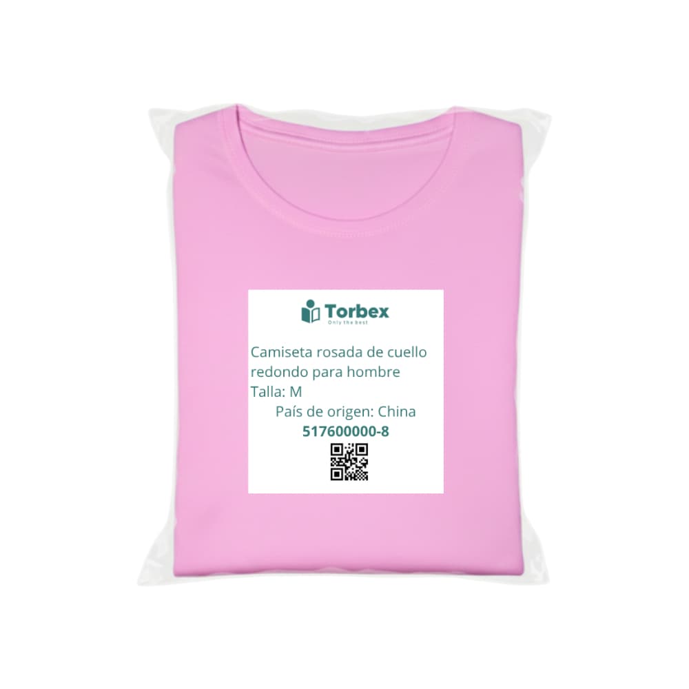 Camiseta rosada de cuello redondo Torbex (Talla M) - Miniatura 4