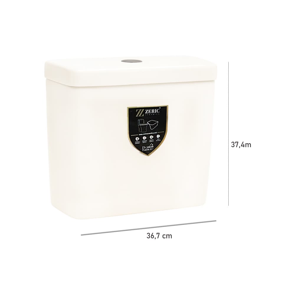 Juego de inodoro Zeric Altroz con lavamos y pedestal Delta - Miniatura 4