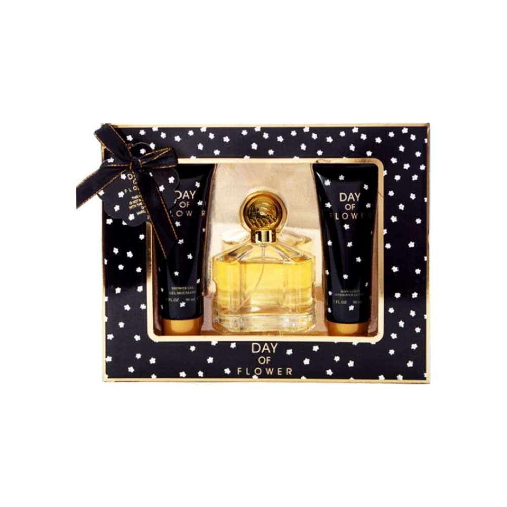 Estuche de regalo para mujer con perfume, loción corporal y gel de ducha Day of Flower EBC - Imagen 1