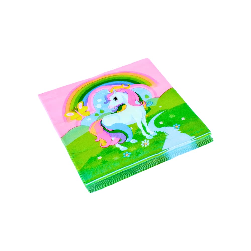 Servilleta para fiesta unicornio Tiara (20 U) - Miniatura 3