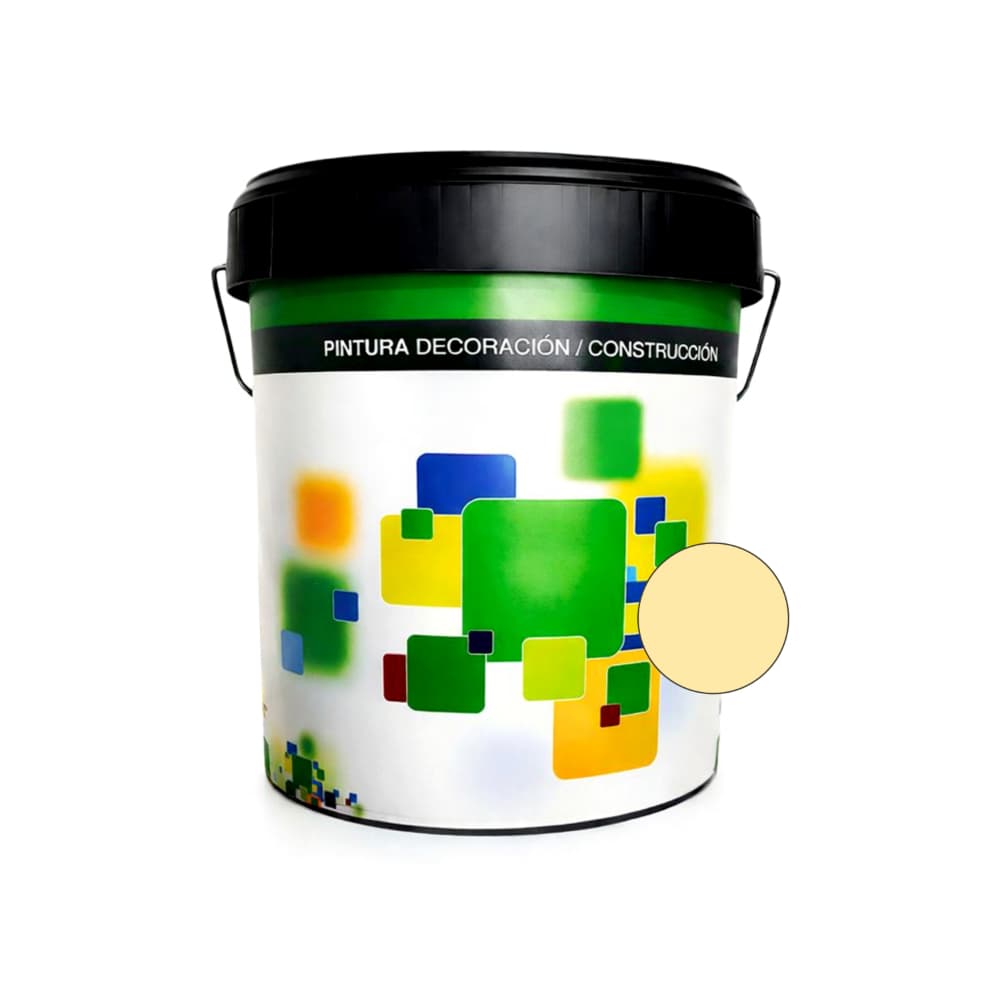 Pintura acrílica interior y exterior de 4 L color marfil Euro Campi - Imagen 1