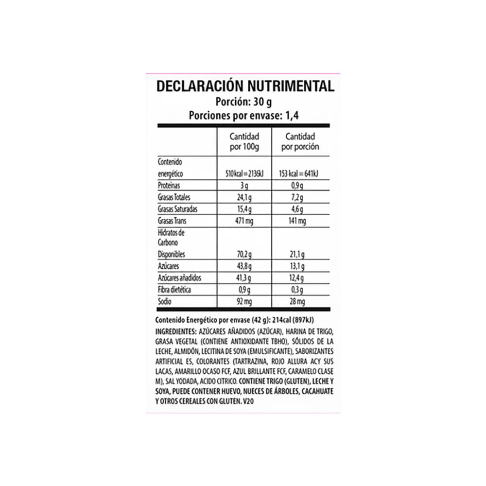 Galletas tipo wafer con relleno sabor a fresa Gamesa Cremax (42 g / 1.48 oz) - Miniatura 2