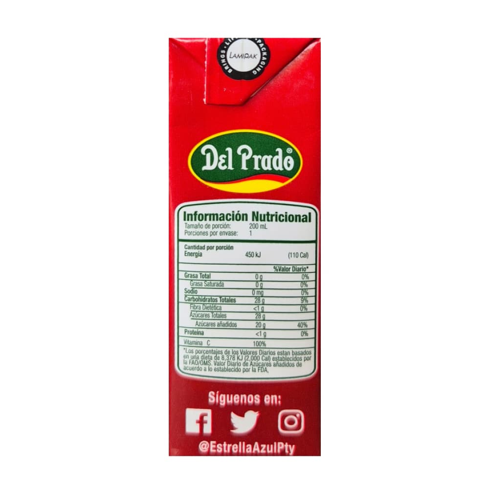 Néctar de pera Del Prado (24 x 200 ml) - Miniatura 3