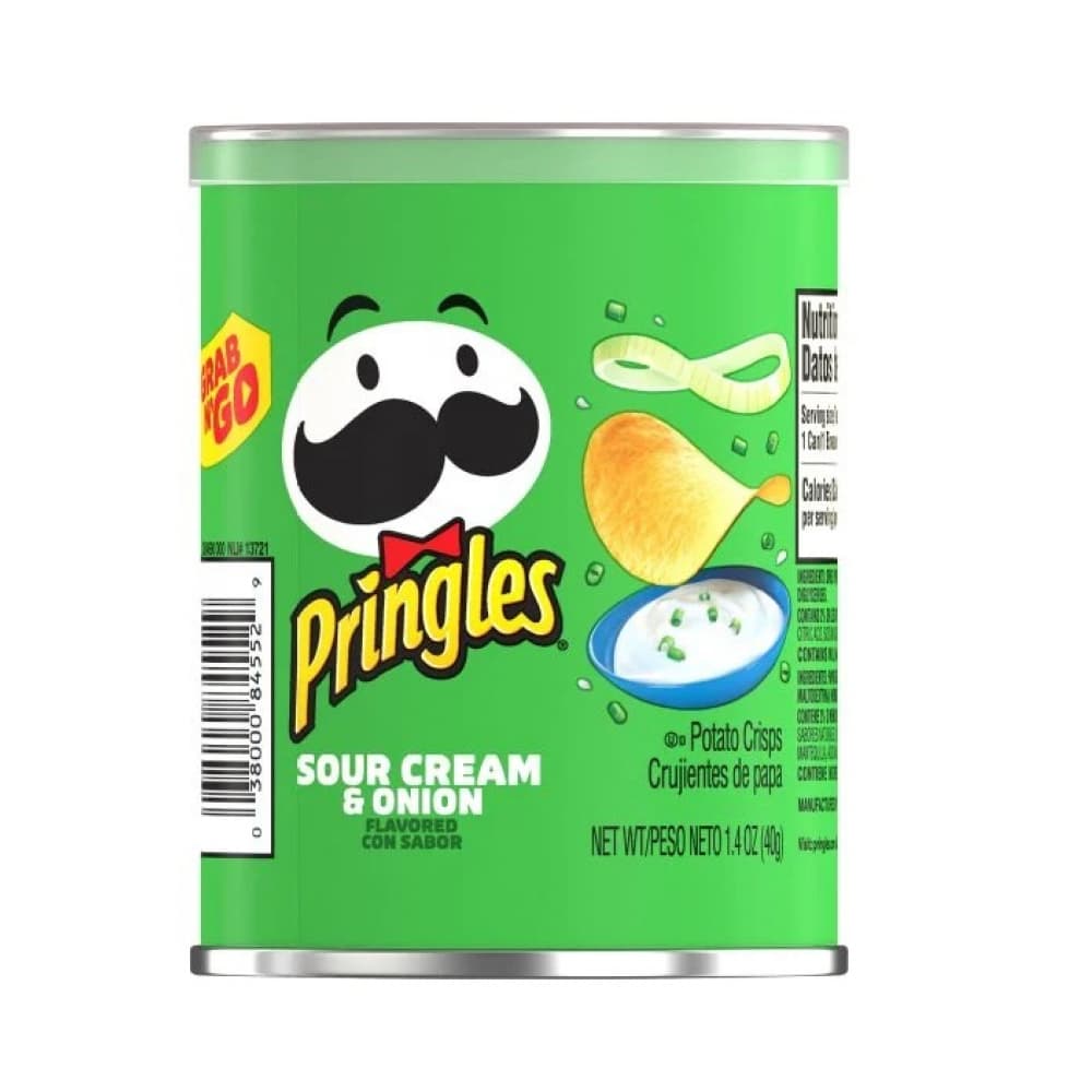 Papas sabor crema agria y cebolla Pringles (40 g / 1.41 oz) - Miniatura 2
