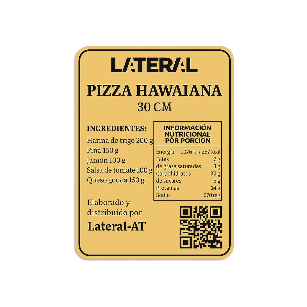 Pizza Hawaiana (30 cm) - Miniatura 3