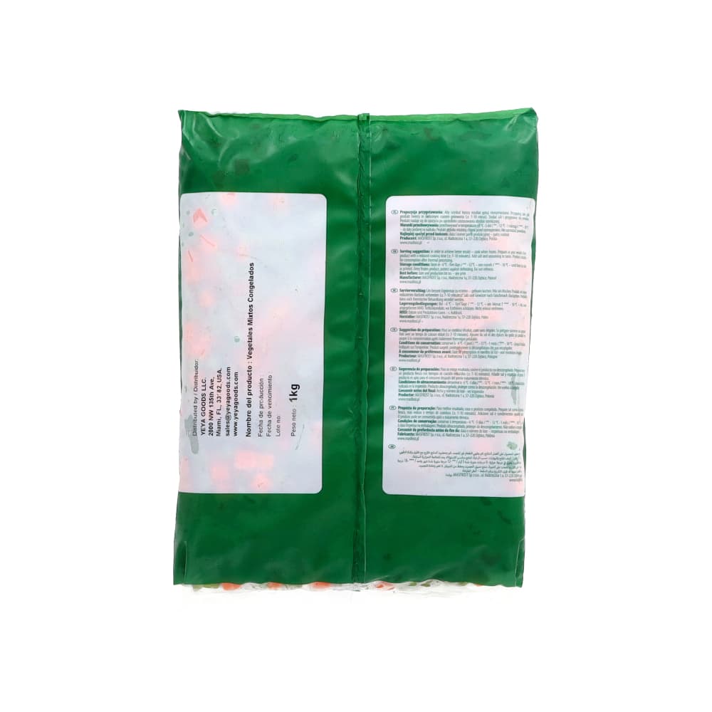 Vegetales mixtos congelados Veggers (1 kg / 2.2 lb) - Miniatura 2