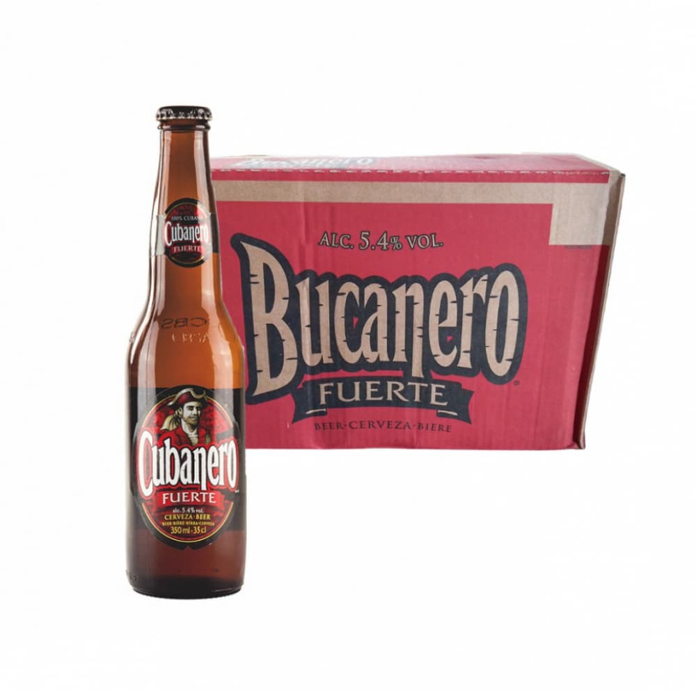 Caja de cerveza de botella Bucanero (24 x 350 ml) - Imagen 1
