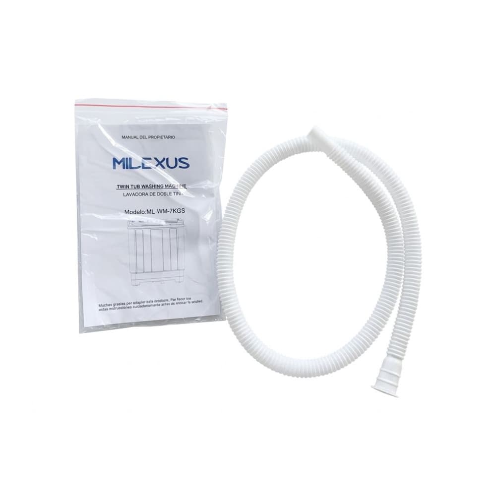 Lavadora semiautomática de doble tina 7 kg Milexus ML-WM-7KGS - Miniatura 5