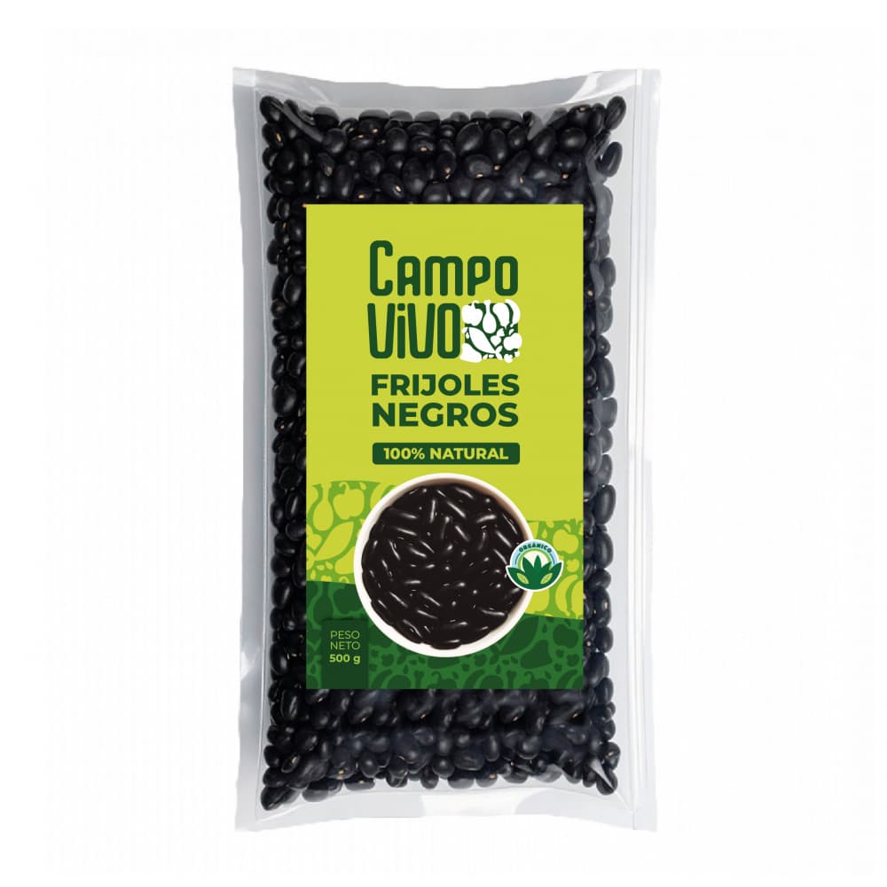 Frijoles negros Campo Vivo (500 g / 1.1 lb) - Imagen 1