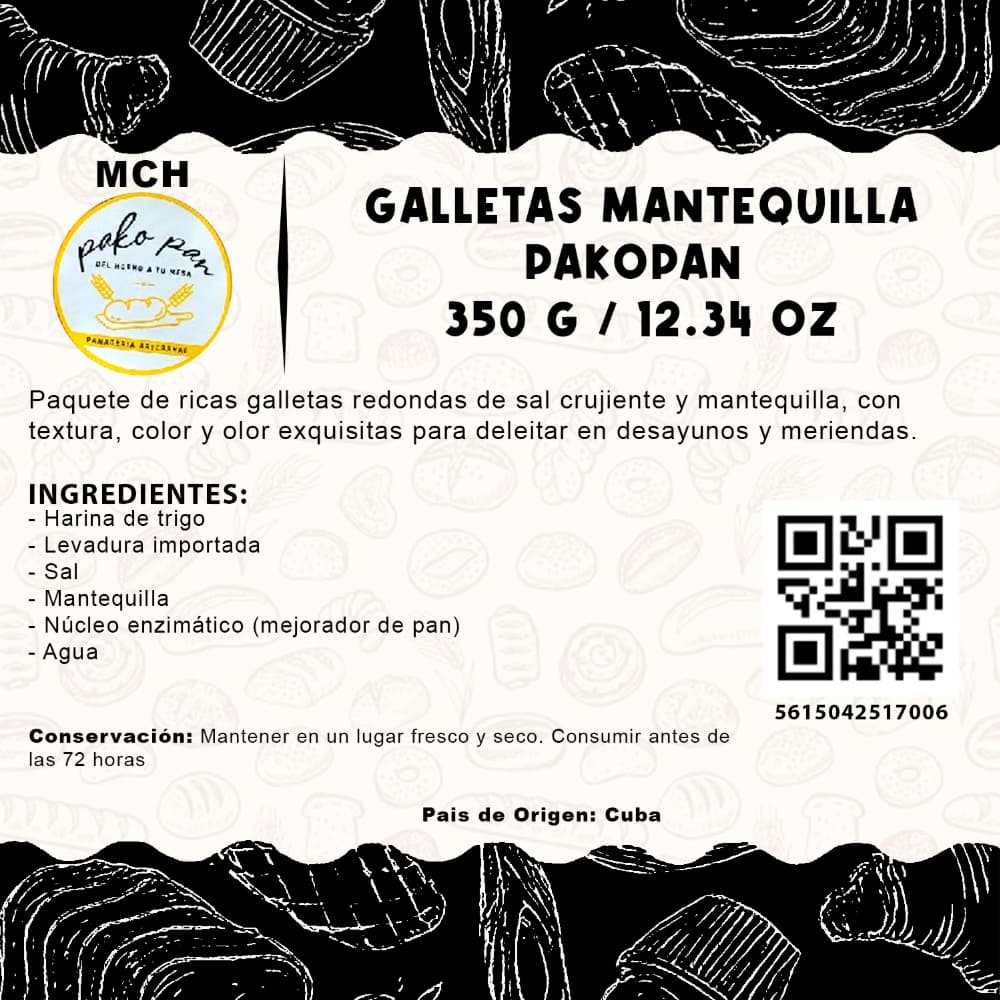 Galletas mantequilla Pakopan MCH Panaderia (350 g / 12.34 oz) - Miniatura 2