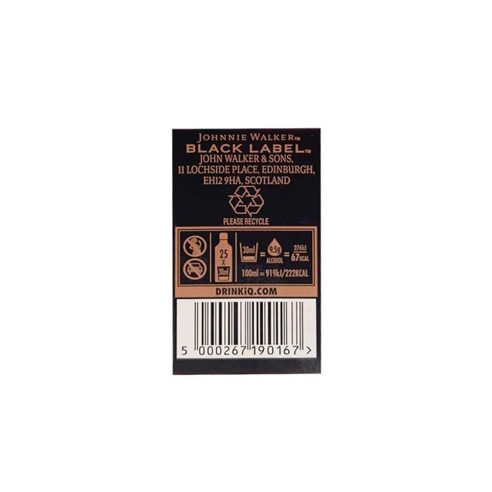 Whisky Black Label 12 años Johnnie Walker (750 ml) - Miniatura 3