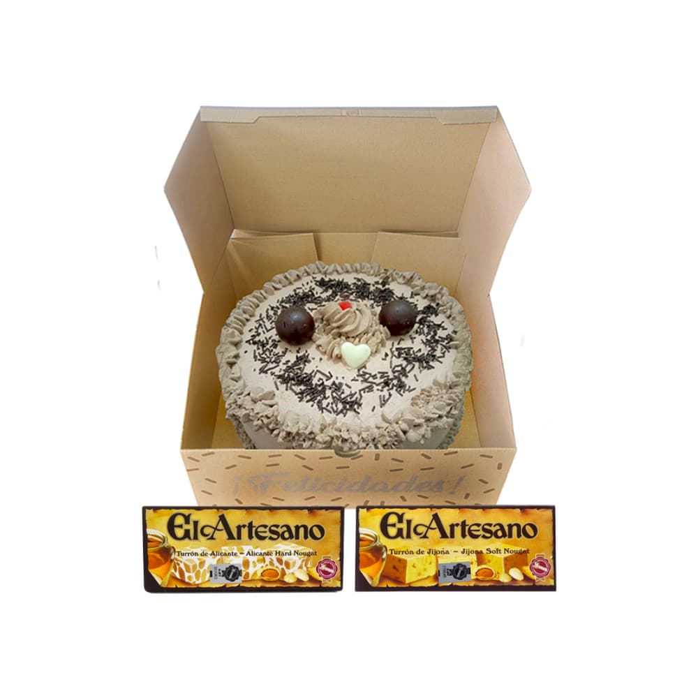 Cake chocolate de nata y turrones (12 comensales) - Miniatura 2