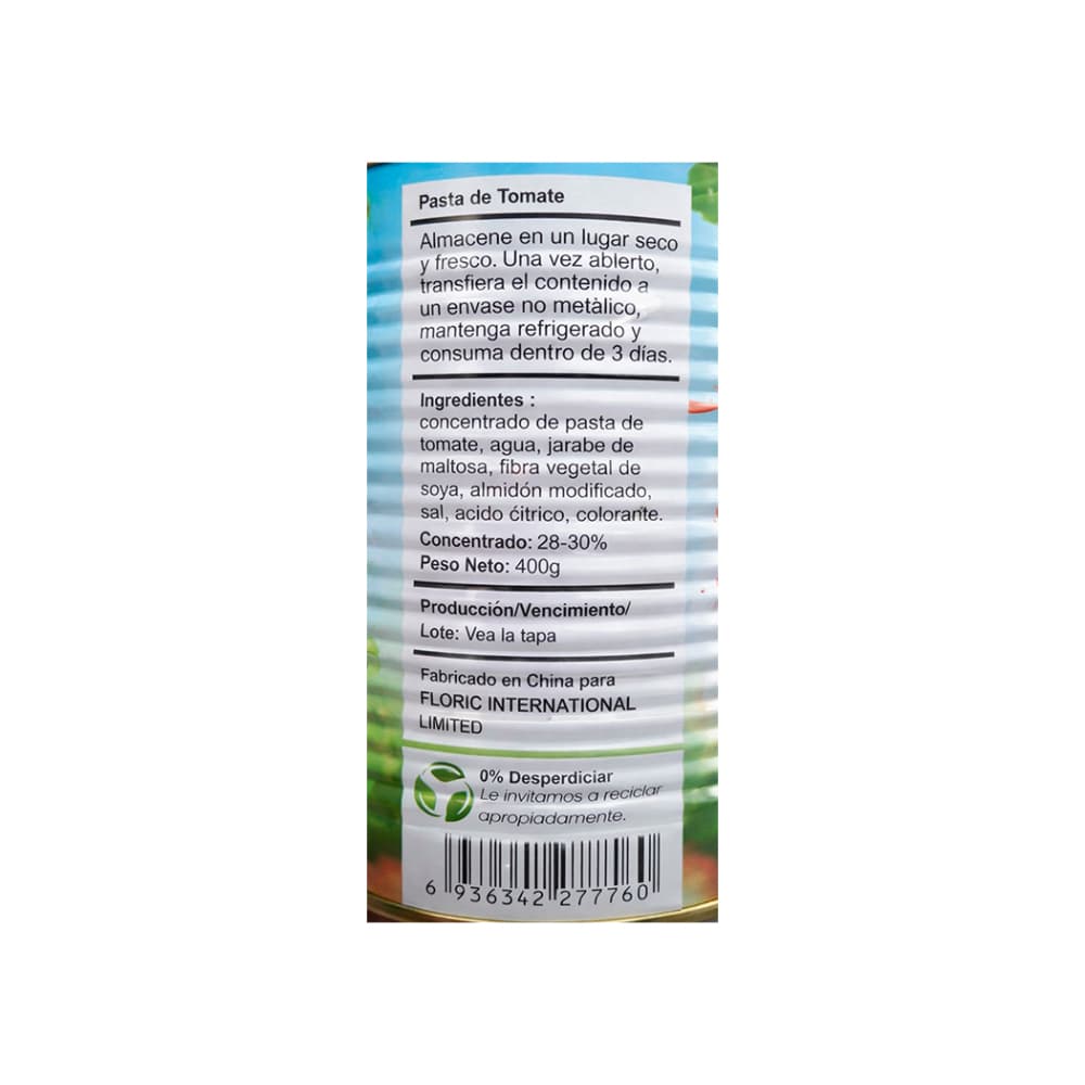Pasta de Tomate Delizio (400 g / 14.1 oz) - Miniatura 2