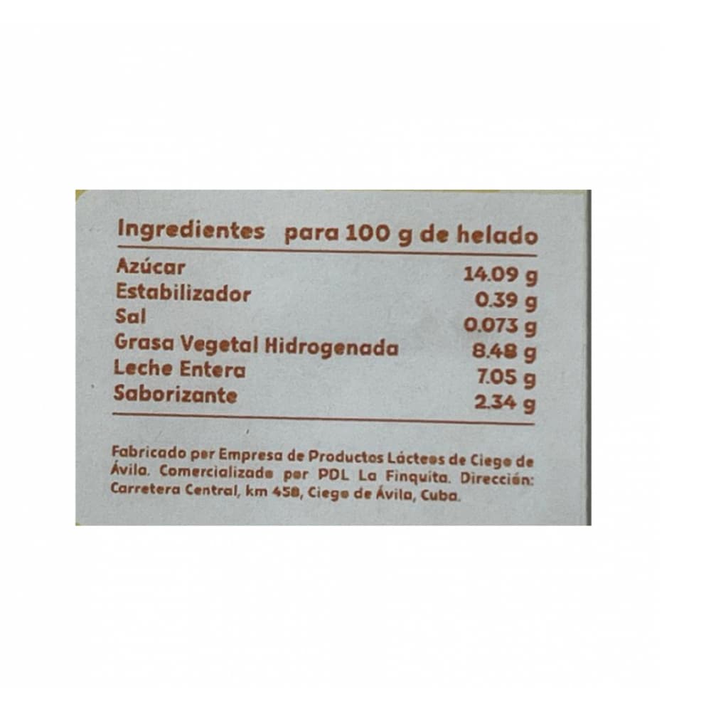 Helado sabor chocolate turrón La Finquita (4 L) - Miniatura 2