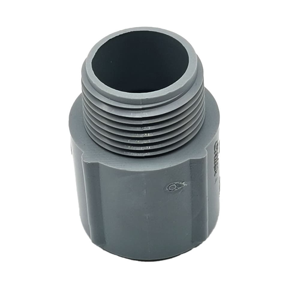 Adaptador de terminal macho de 1/2" PVC Malu - Imagen 1