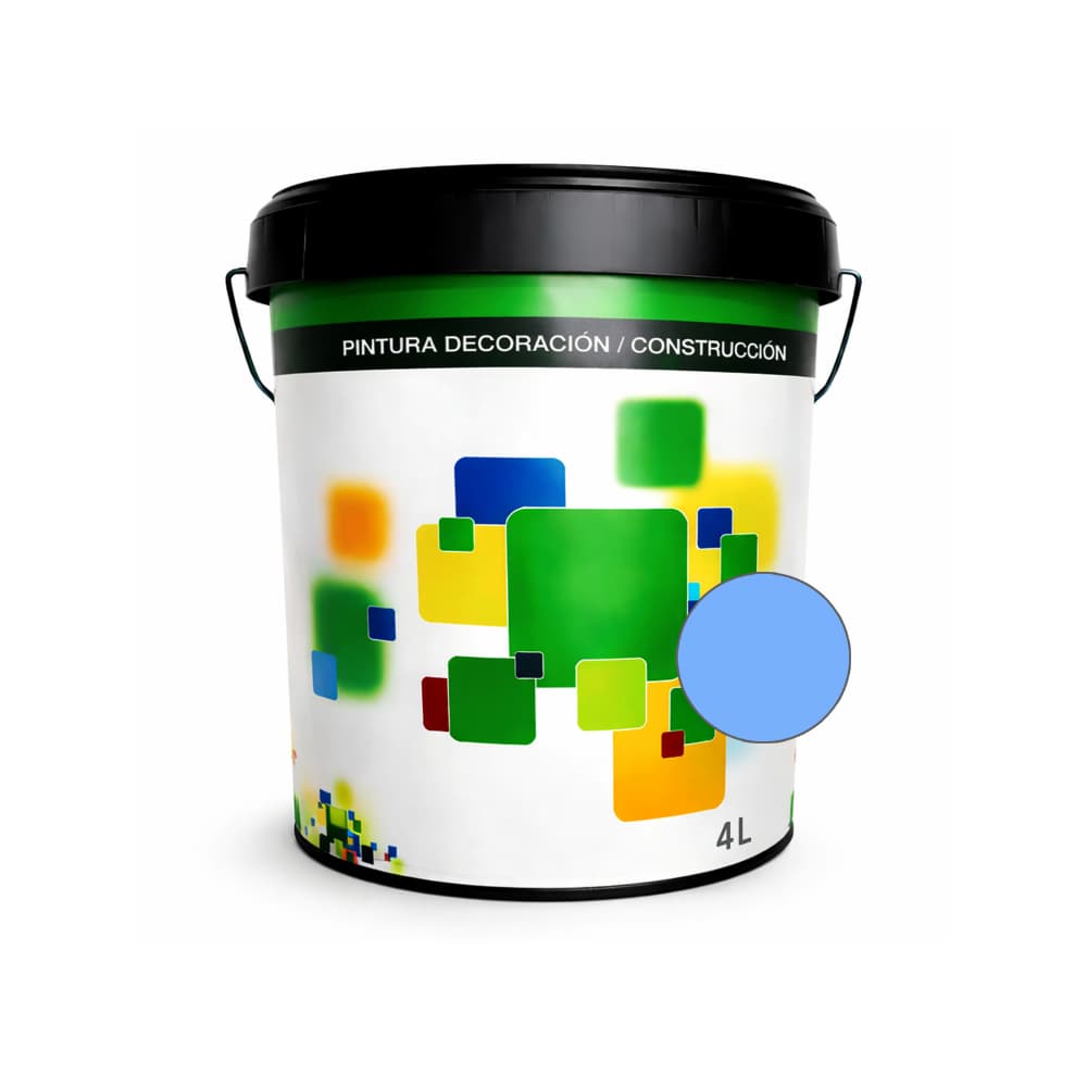 Pintura acrílica interior y exterior color azul pastel Euro Campi (4 L) - Miniatura 1