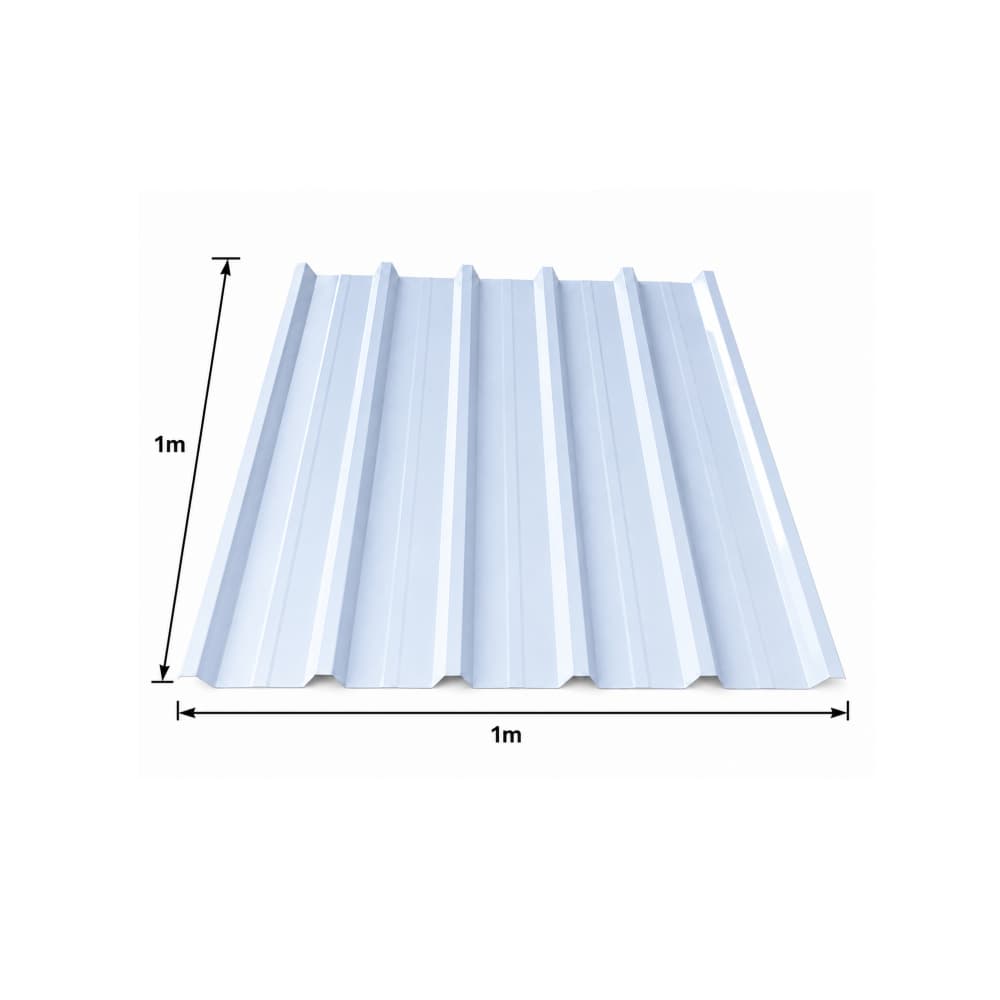 Teja metálica trapezoidal para techo 1 m x 1 m MAF ( 80 U ) - Miniatura 2