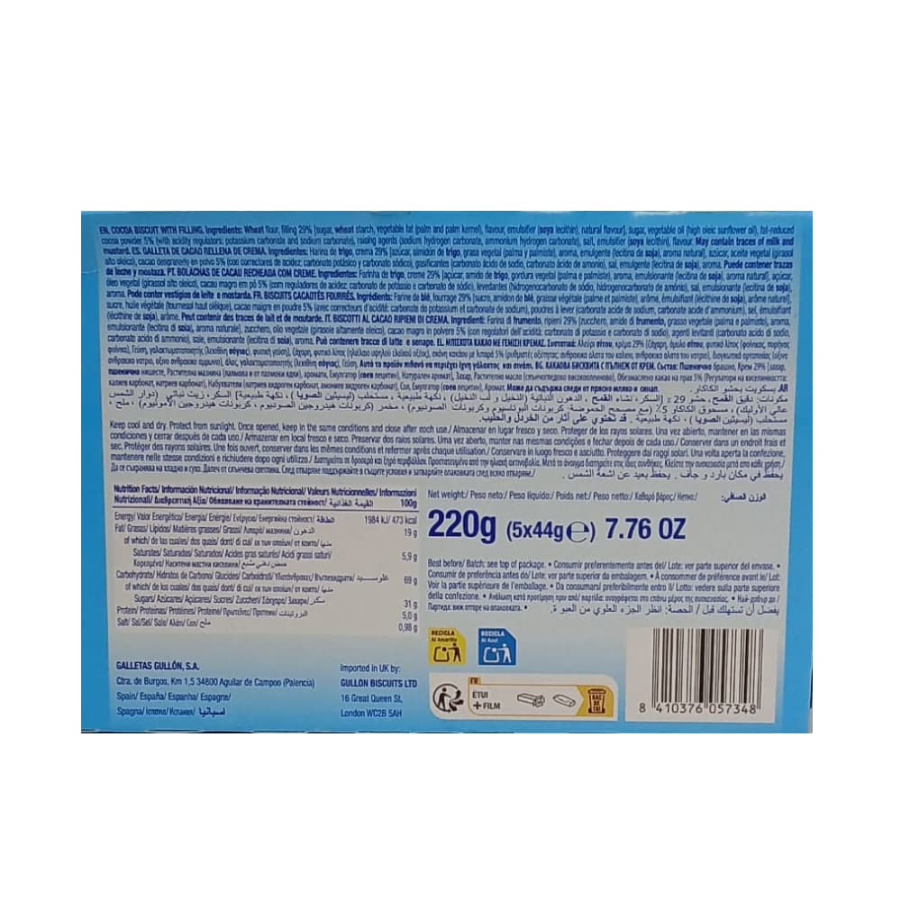 Galletas de chocolates Twins Gullón (220 g / 7.76 oz) - Miniatura 3