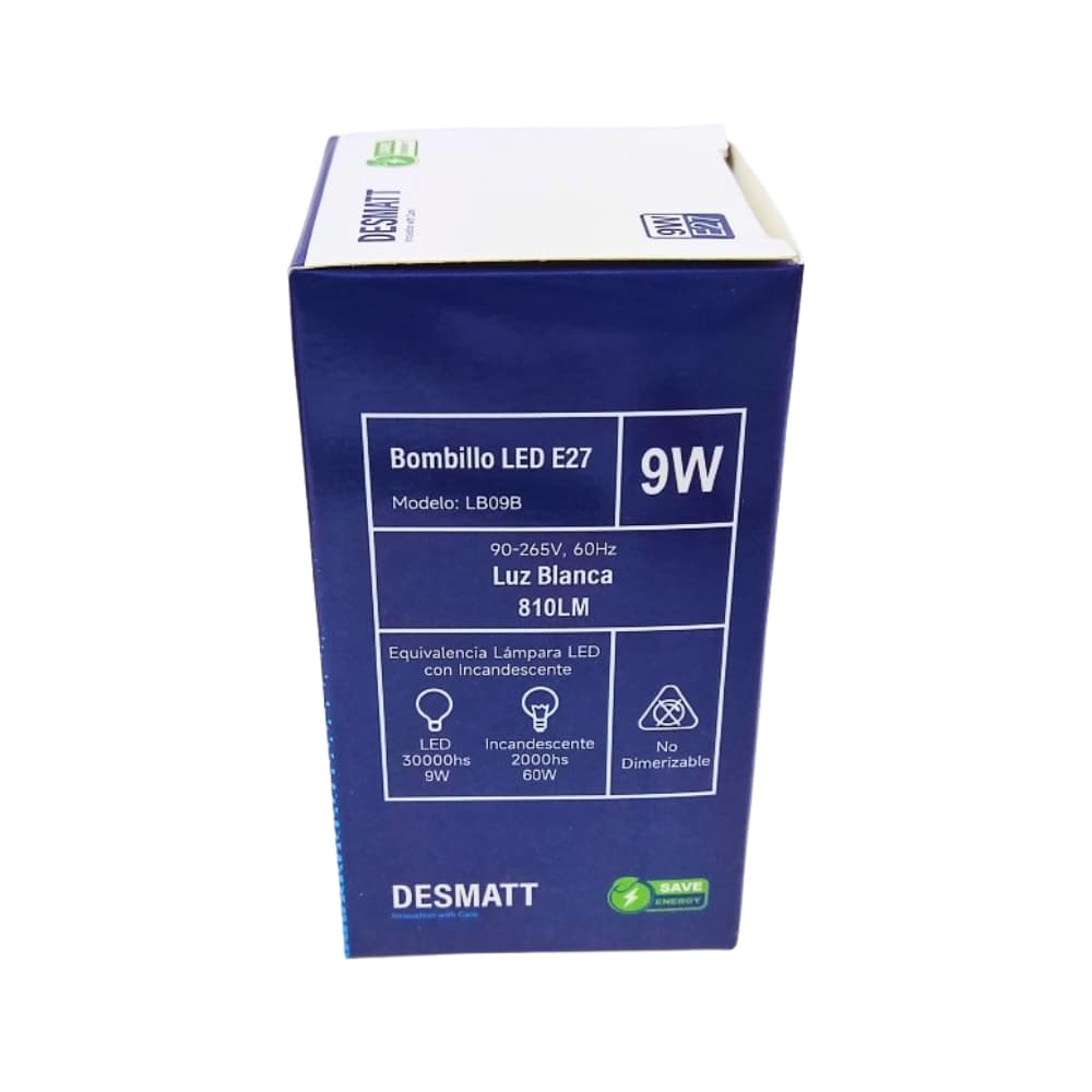 Bombillo LED - 9 W - Desmatt - Miniatura 4