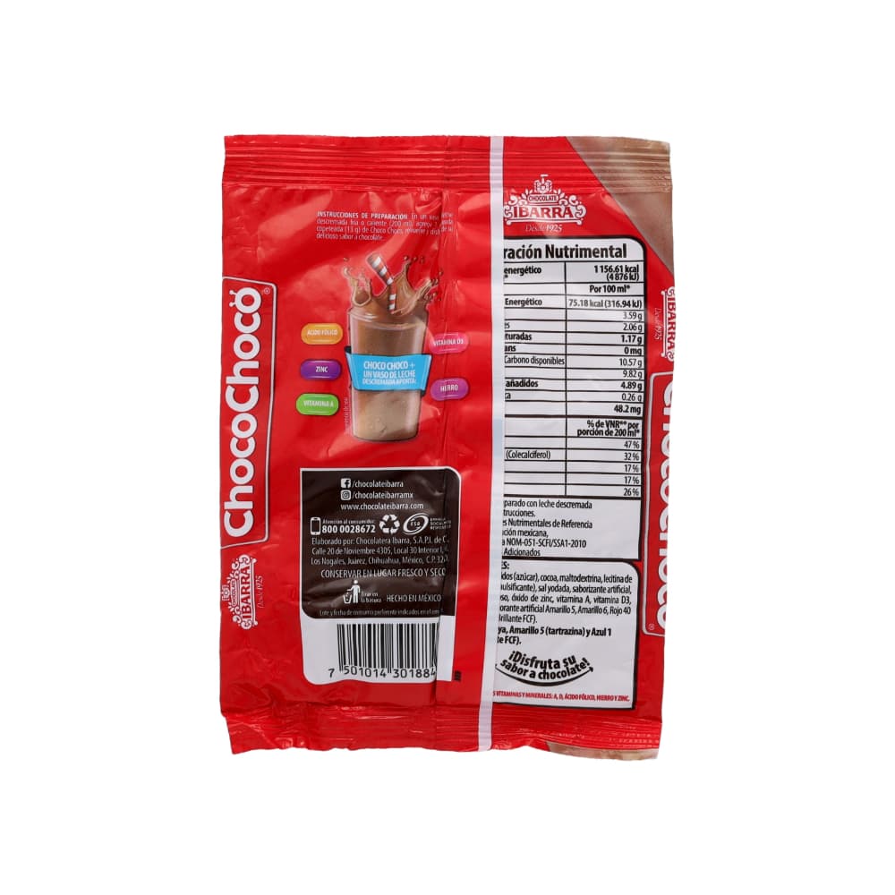 Polvo para preparar una bebida sabor a chocolate Choco Choco Ibarra (100 g / 3.52 oz) - Miniatura 2