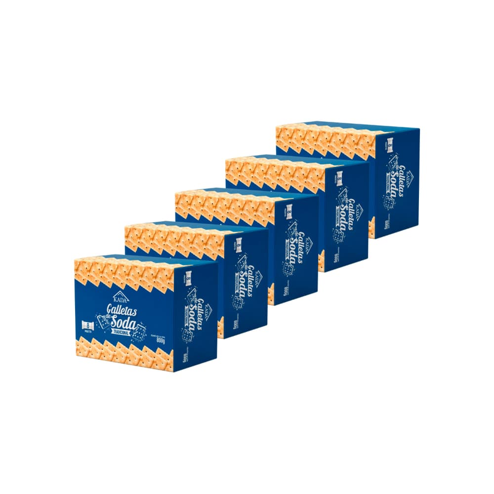 Galletas de soda tradicional Kada (5 x 800 g / 1.76 lb) - Miniatura 1